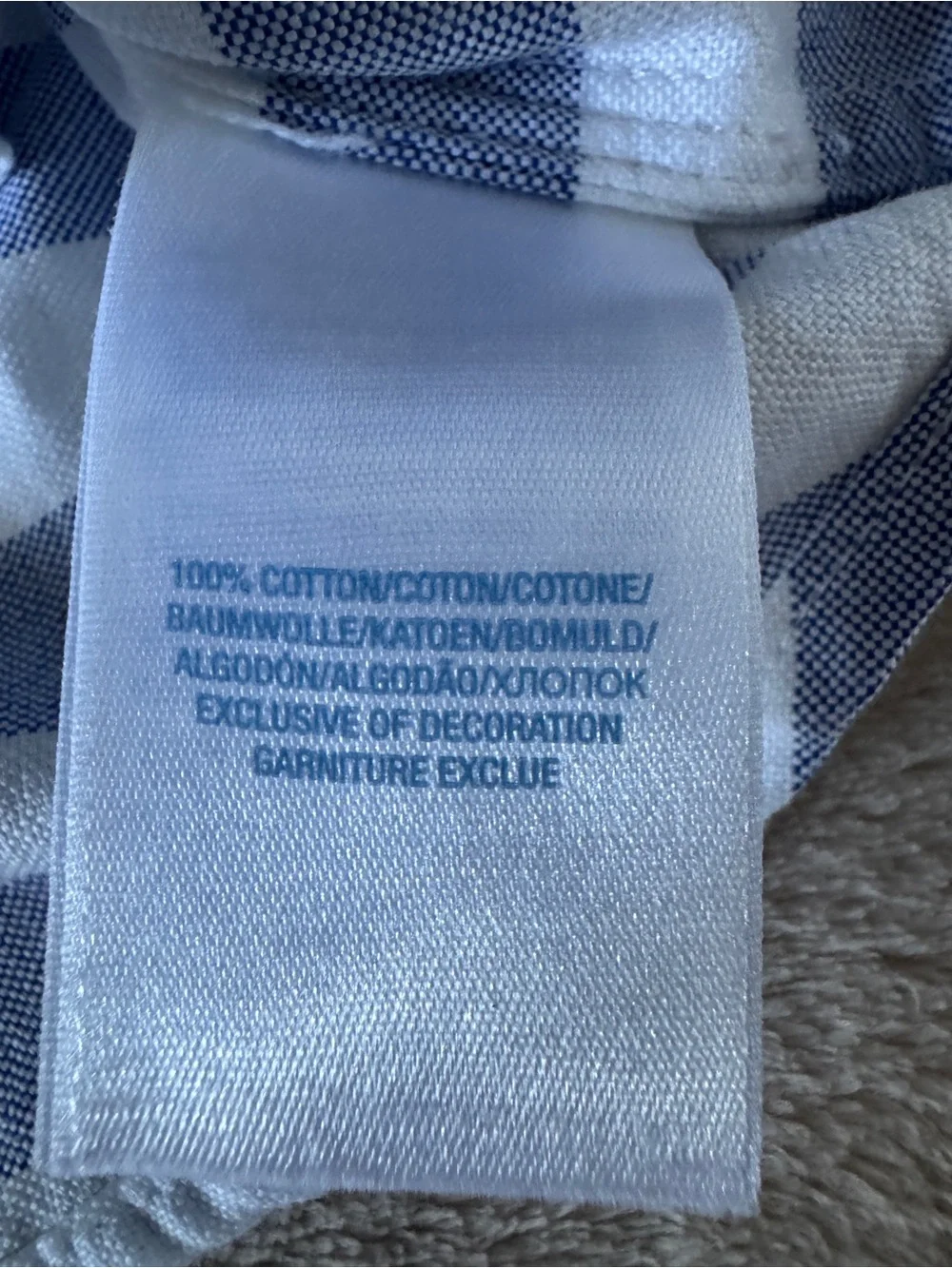 Ralph Lauren Baby Boys 6M Blue White Stripe Rugby Polo Shirt
